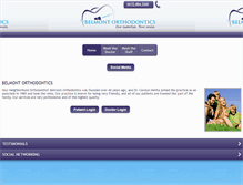 Tablet Screenshot of belmontorthodontics.com